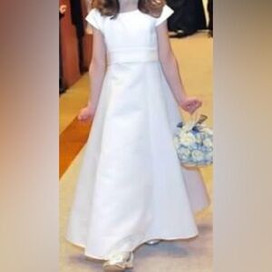 Off-White A-Line Capped Sleeve Dress